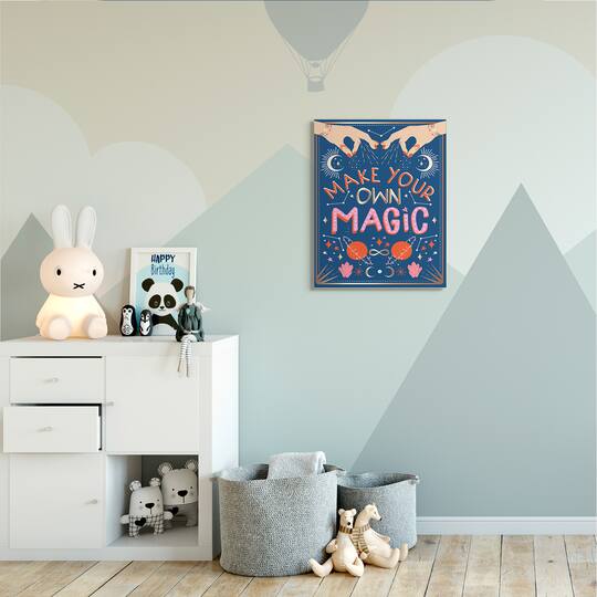 Stupell Industries Make Your Magic Phrase Fashion Hands and Constellations Canvas Wall Art